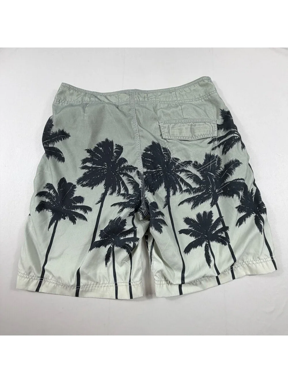 American Eagle AE77 Men's Gray Palm Tree Print Board Shorts Size 34